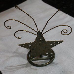 Metal Star Candle Holder 9 inch (138)